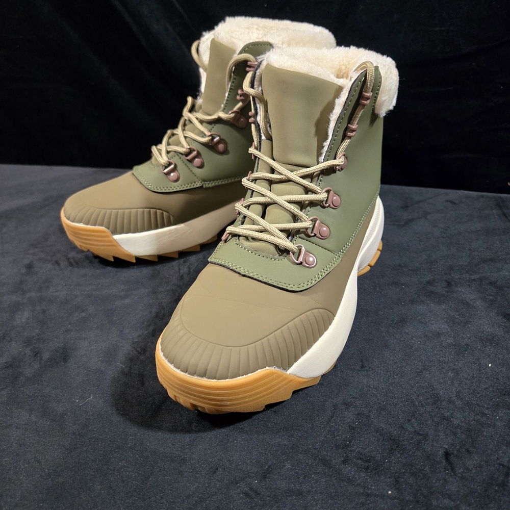 Ulogu Women's Winter Snow Boots Green 8.5